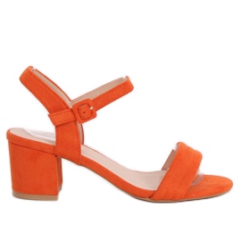 Orange højhælede sandaler 99-61A Orange