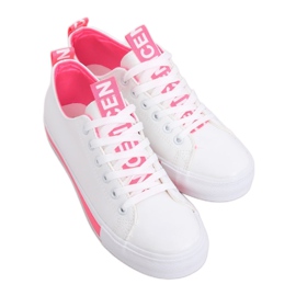 Hvide CC-17 Fushia sneakers til kvinder lyserød