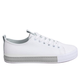 Hvide kvinders sneakers CC-17 sølv grå