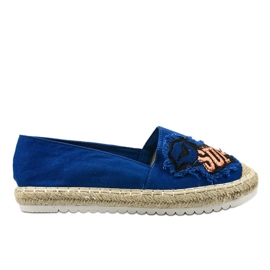 Marineblå espadriller L-1047