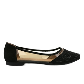 Sort gennemsigtig ballerina B06-1
