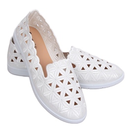 Hvid åbent ballerina JX79P Hvid