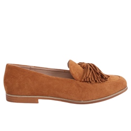 BM Dame loafers med frynser kamel T357P Camel brun