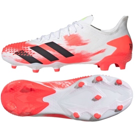 Adidas Predator 20.2 Fg M EG0904 fodboldstøvler rød hvid