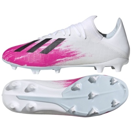 Adidas X 19.3 Fg M EG7132 fodboldstøvler rød hvid