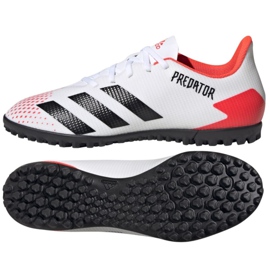 Adidas Predator 20.4 Tf M EG0925 fodboldstøvler rød hvid