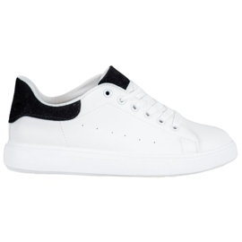 SHELOVET Casual sportssko hvid sort