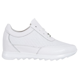 VINCEZA læder sneakers hvid