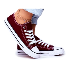 PS1 Maroon Women's Classic Sneakers Omerta rød