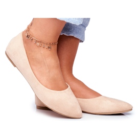 SEA Ballerinas til kvinder Suede Beige Bueno