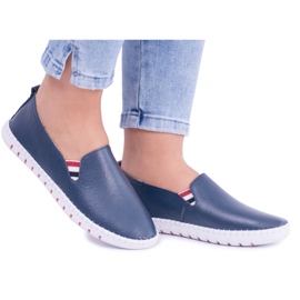 EVE Kvinder Bellara Marineblå læder sneakers marine blå