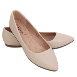 Ballerinas mandel beige tæer CD52P Beige