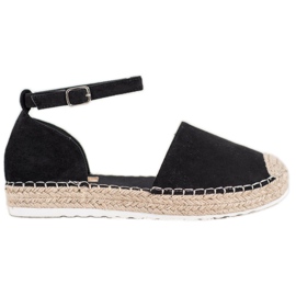 Seastar Ruskind Espadrilles Med Spænde sort