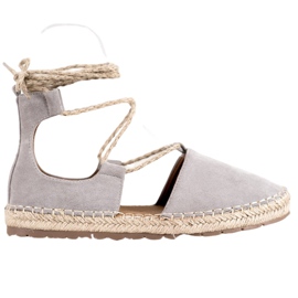 Seastar Ruskind Espadrilles Med Binding grå