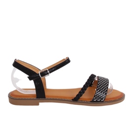 Sorte sandaler til kvinder 620-62 Sort