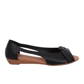 Sortskårne ballerinas CC221P Sort