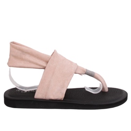 Sandaler, bomuldsrosa sandaler DD82P Pink lyserød