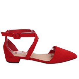 Rød udskåret ballerina LL-213P Rød