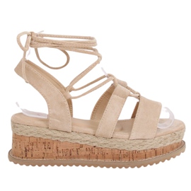 Beige espadrillessandaler JH116 Beige