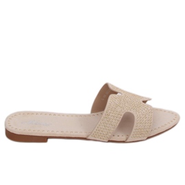 Beige tøfler til kvinder Q-88 Beige