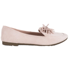 Nio Nio Loafers med frynser beige