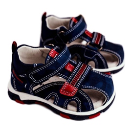 Apawwa Børnesandaler med Velcro Navy Goreno marine blå