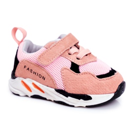 Apawwa Sportsbørnesko med velcro pink Yetto lyserød