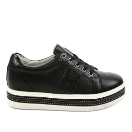 Sorte sportssko sneakers HQ996