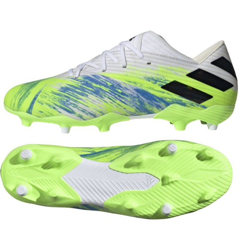 Adidas Nemeziz 19.2 Fg M EG7220 fodboldstøvler flerfarvet grøn