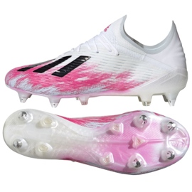 Adidas X 19.1 Sg M EG7143 fodboldstøvler flerfarvet hvid