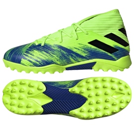 Adidas Nemeziz 19.3 Tf M FV3994 fodboldstøvler flerfarvet grøn