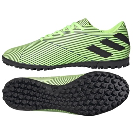 Adidas Nemeziz 19.4 Tf M FV3317 fodboldstøvler flerfarvet grøn