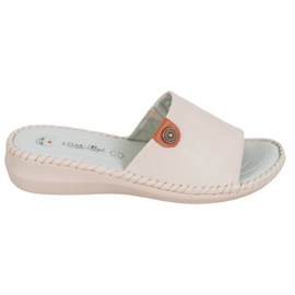J. Star Casual Eco læder hjemmesko beige