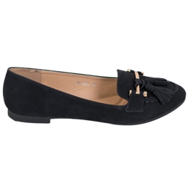 Nio Nio Elegante loafers med frynser sort