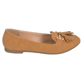 Nio Nio Elegante loafers med frynser brun