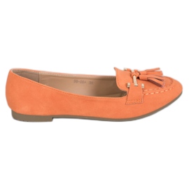 Nio Nio Elegante loafers med frynser orange