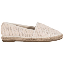 SHELOVET Flettet Beige Espadrilles