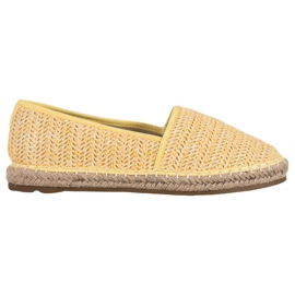 SHELOVET Flettede gule Espadriller