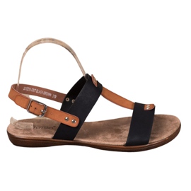 Evento Sandaler med spænde brun sort