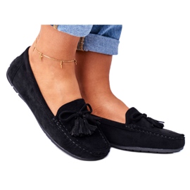EVE Dame Loafers Suede 20PB35-2003 Sort Donna Mia