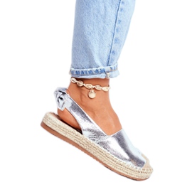 FRJ Kvinders sølvkontur -espadriller grå