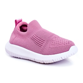 Apawwa Sport Børnesko Slip-On Pink Eltros lyserød