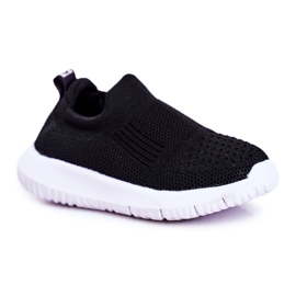 Apawwa Sport Børnesko Slip-On Sort Eltros