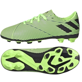 Adidas Nemziz 19.4 FxG Jr FV4011 fodboldstøvler flerfarvet grøn