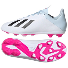 Adidas X 19.4 FxG Jr EF1616 fodboldstøvler flerfarvet hvid
