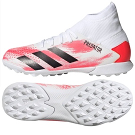 Adidas Predator 20.3 Tf Jr EG0929 fodboldstøvler flerfarvet hvid