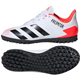 Adidas Predator 20.4 FxG Jr EG0933 fodboldstøvler flerfarvet hvid