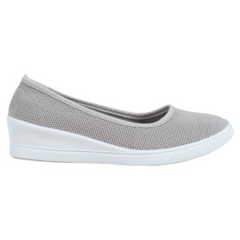 SHELOVET Grå Casual Ballerinas