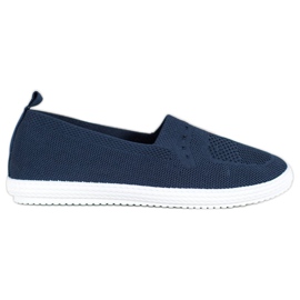 Via Giulia  Marineblå Slipons