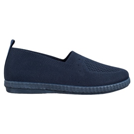 Via Giulia  Openwork Slip On Sneakers marine blå blå